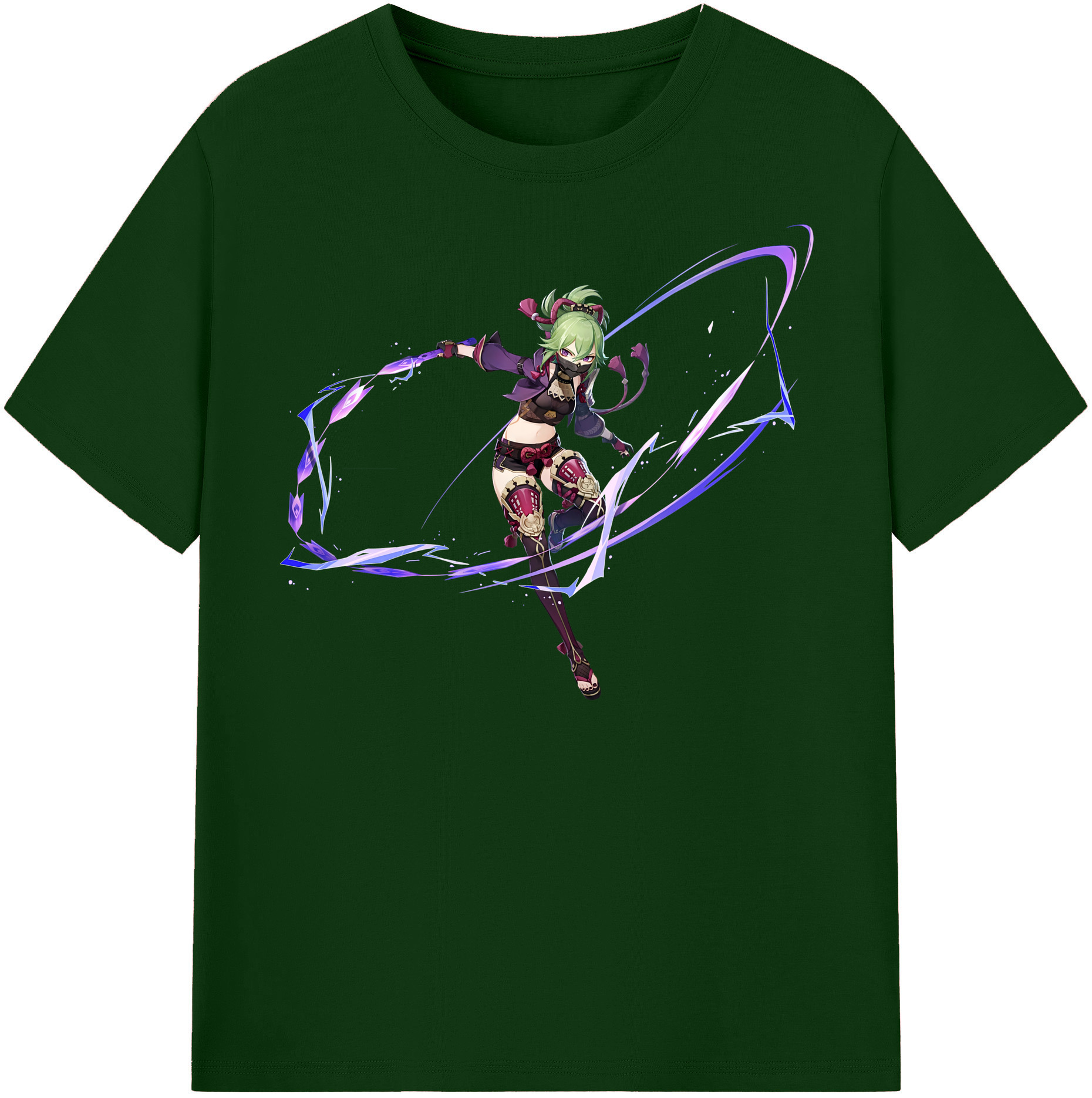 げんし神  久岐忍 くき しのぶ genshin Kuki Shinobu 綿100％半袖Tシャツ（フロントプリント）